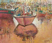 Chitra Pritam, 20 x 24 Inch, Oil on Canvas, Calligraphy Painting, AC-CP-302
